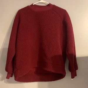 Fuzzy Maroon long sleeve